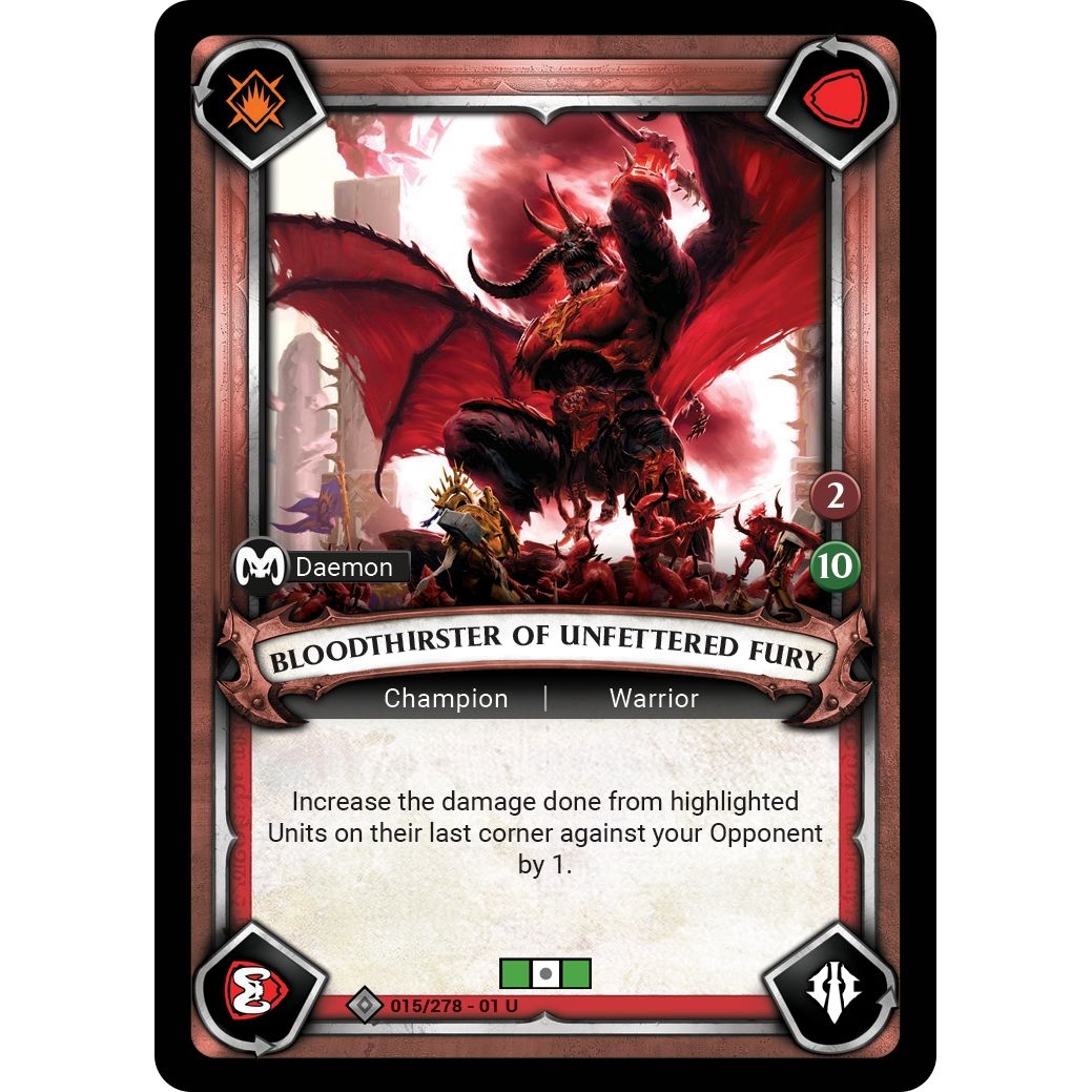 Image for Bloodthirster of Unfettered Fury (Claimed) (015/278) (WHAOSC) - Warhammer Age of Sigmar Champions TCG
