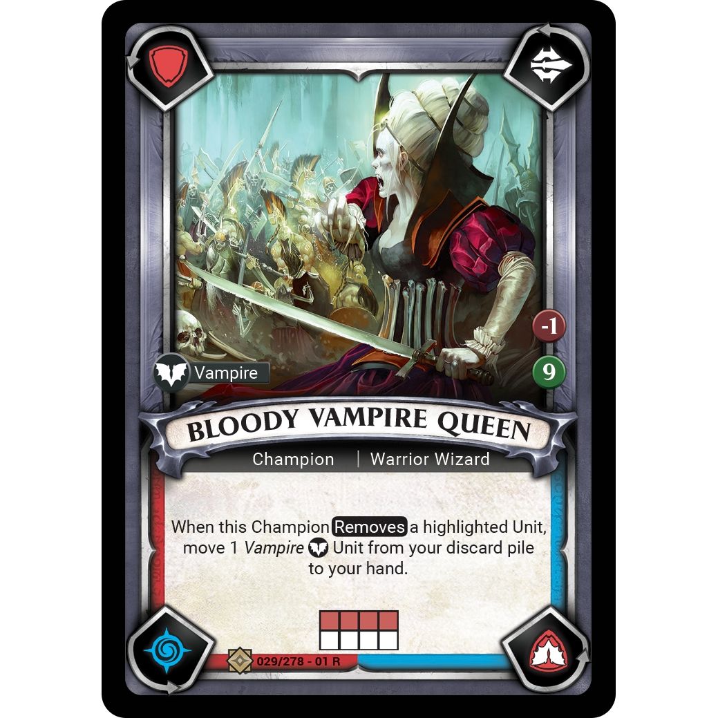 Image for Bloody Vampire Queen (Claimed) (029/278) (WHAOSC) - Warhammer Age of Sigmar Champions TCG