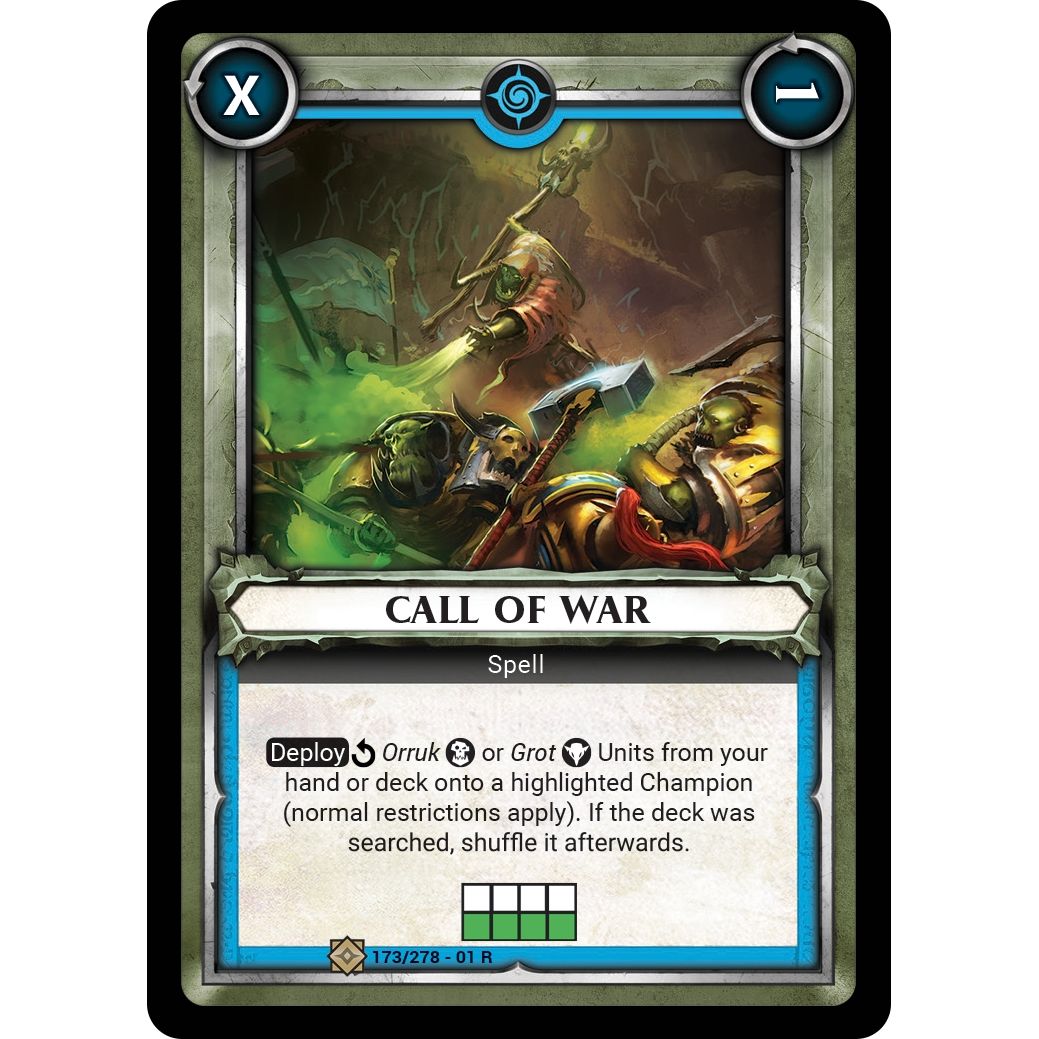 Image for Call of War (Unclaimed) (173/278) (WHAOSC) - Warhammer Age of Sigmar Champions TCG