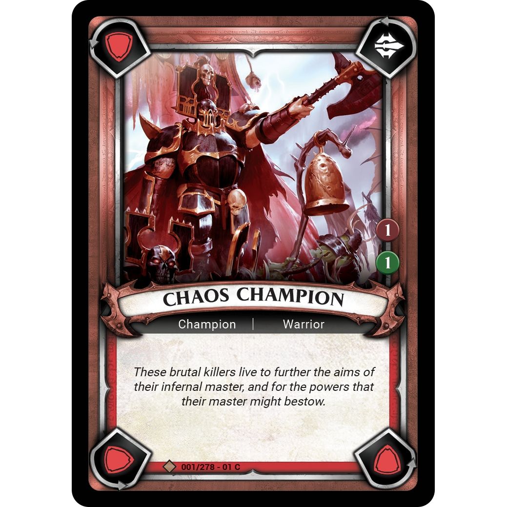 Image for Chaos Champion (Claimed) (001/278) (WHAOSC) - Warhammer Age of Sigmar Champions TCG