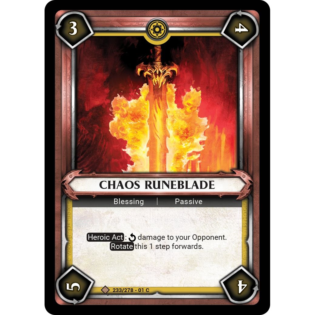 Image for Chaos Runeblade (Unclaimed) (233/278) (WHAOSC) - Warhammer Age of Sigmar Champions TCG