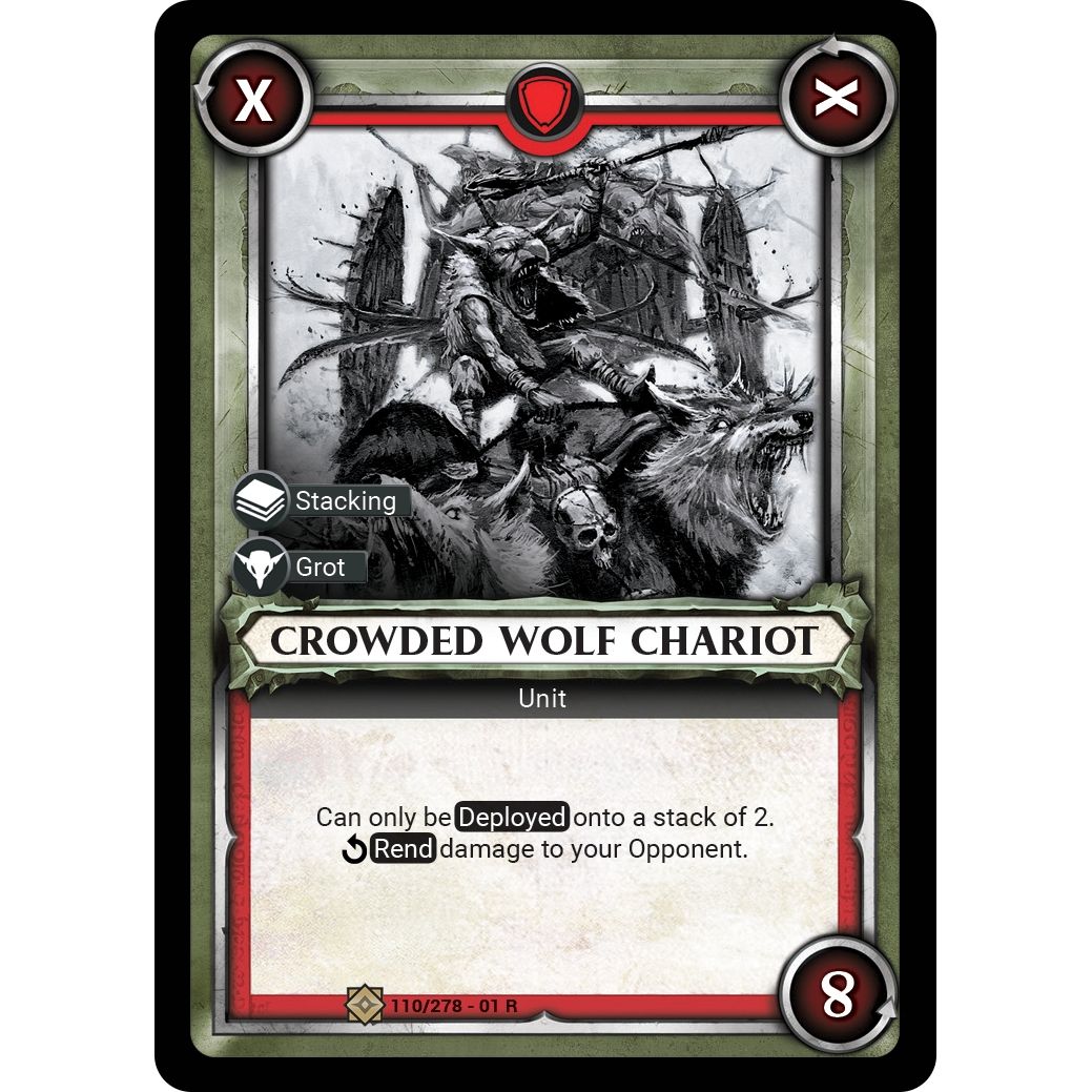 Image for Crowded Wolf Chariot (Unclaimed) (110/278) (WHAOSC) - Warhammer Age of Sigmar Champions TCG