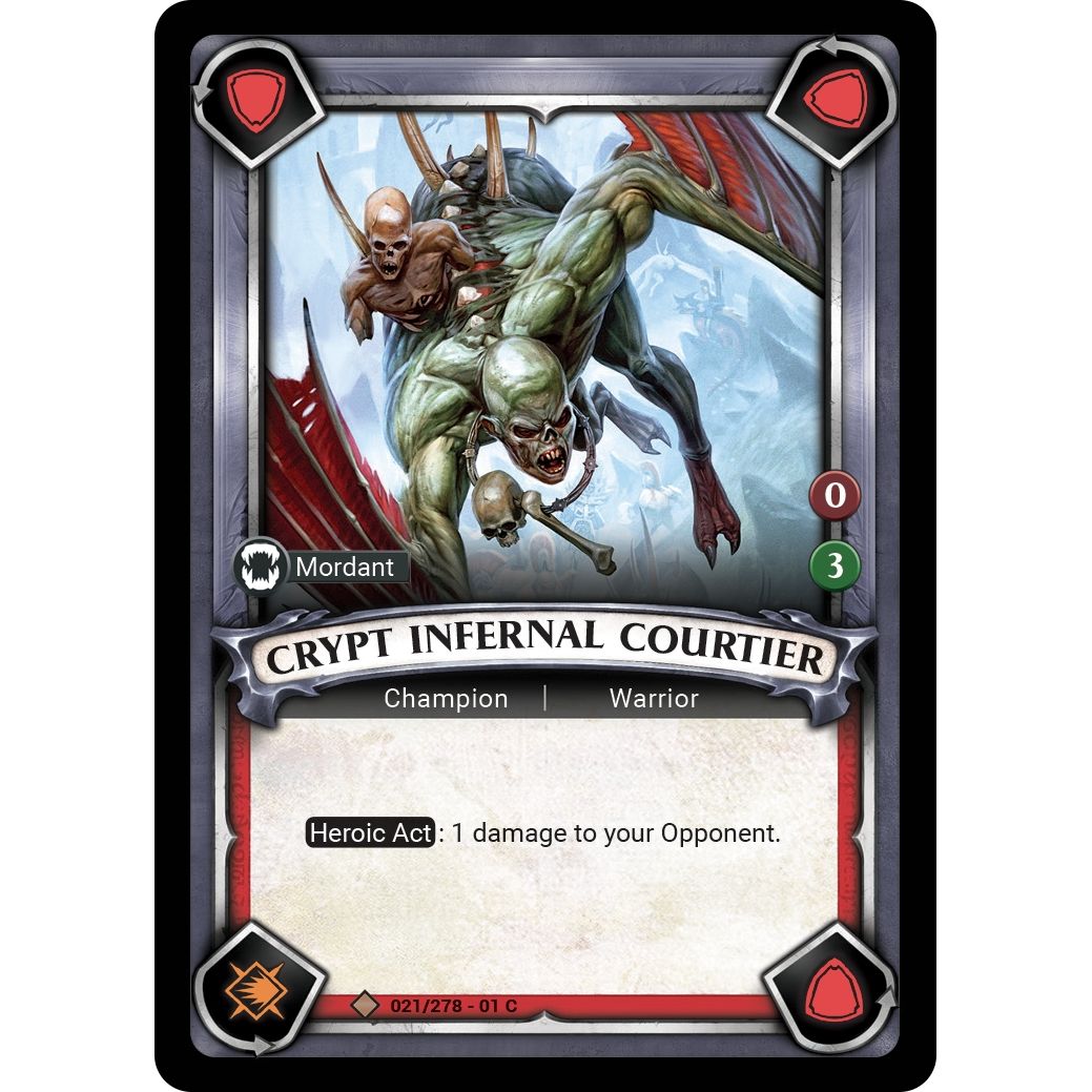 Image for Crypt Infernal Courtier (Claimed) (021/278) (WHAOSC) - Warhammer Age of Sigmar Champions TCG