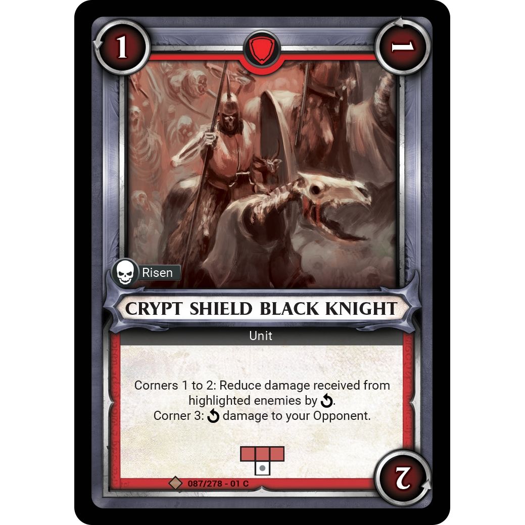 Image for Crypt Shield Black Knight (Unclaimed) (087/278) (WHAOSC) - Warhammer Age of Sigmar Champions TCG
