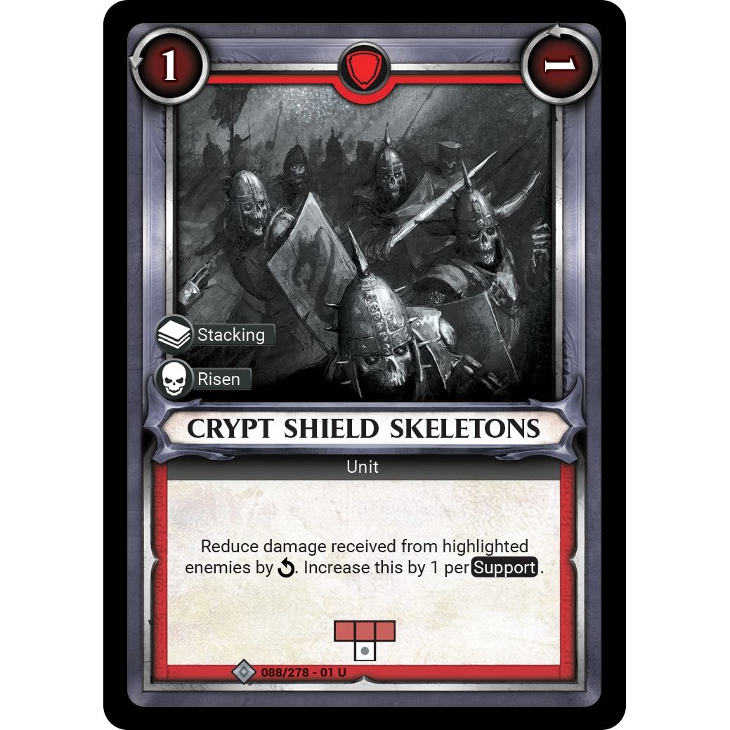 Image for Crypt Shield Skeletons (Unclaimed) (088/278) (WHAOSC) - Warhammer Age of Sigmar Champions TCG