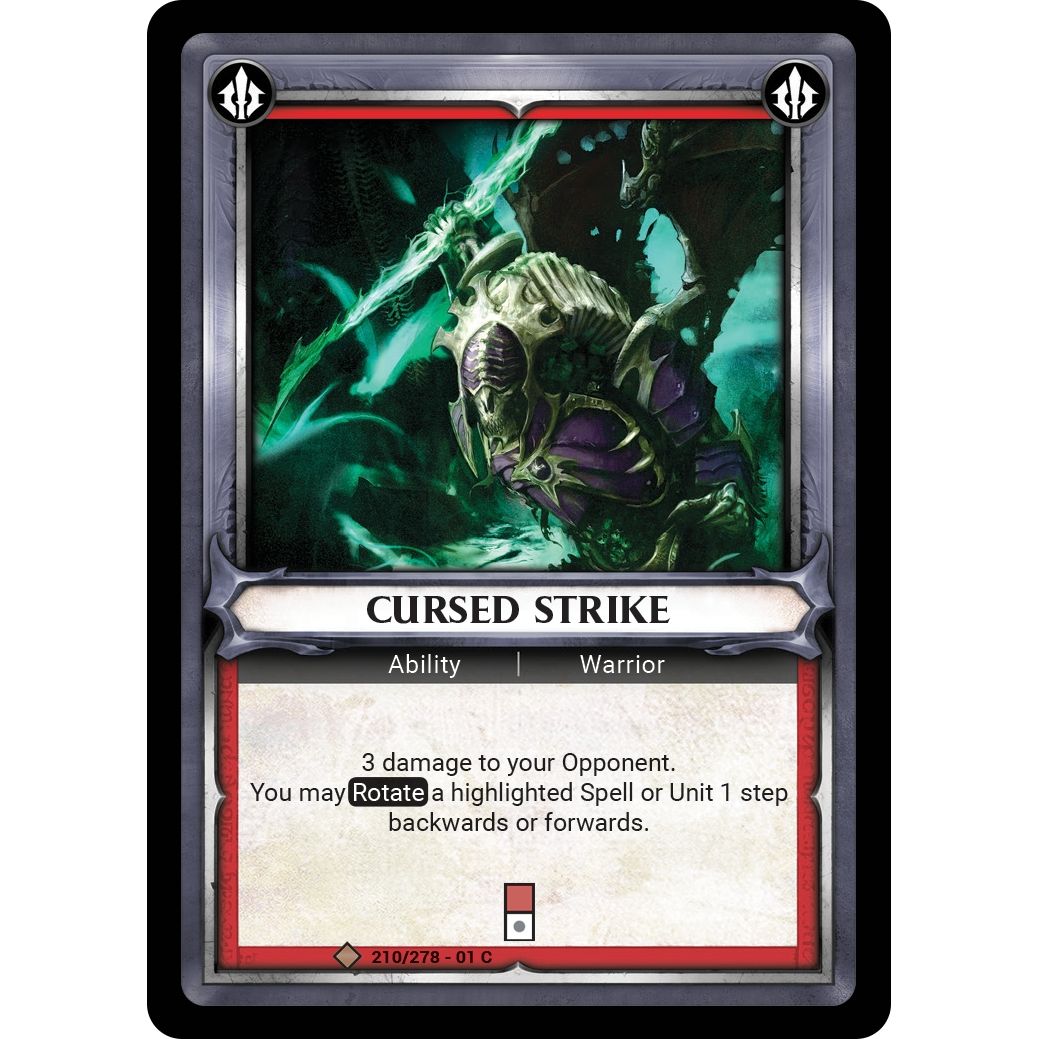 Image for Cursed Strike (Claimed) (210/278) (WHAOSC) - Warhammer Age of Sigmar Champions TCG