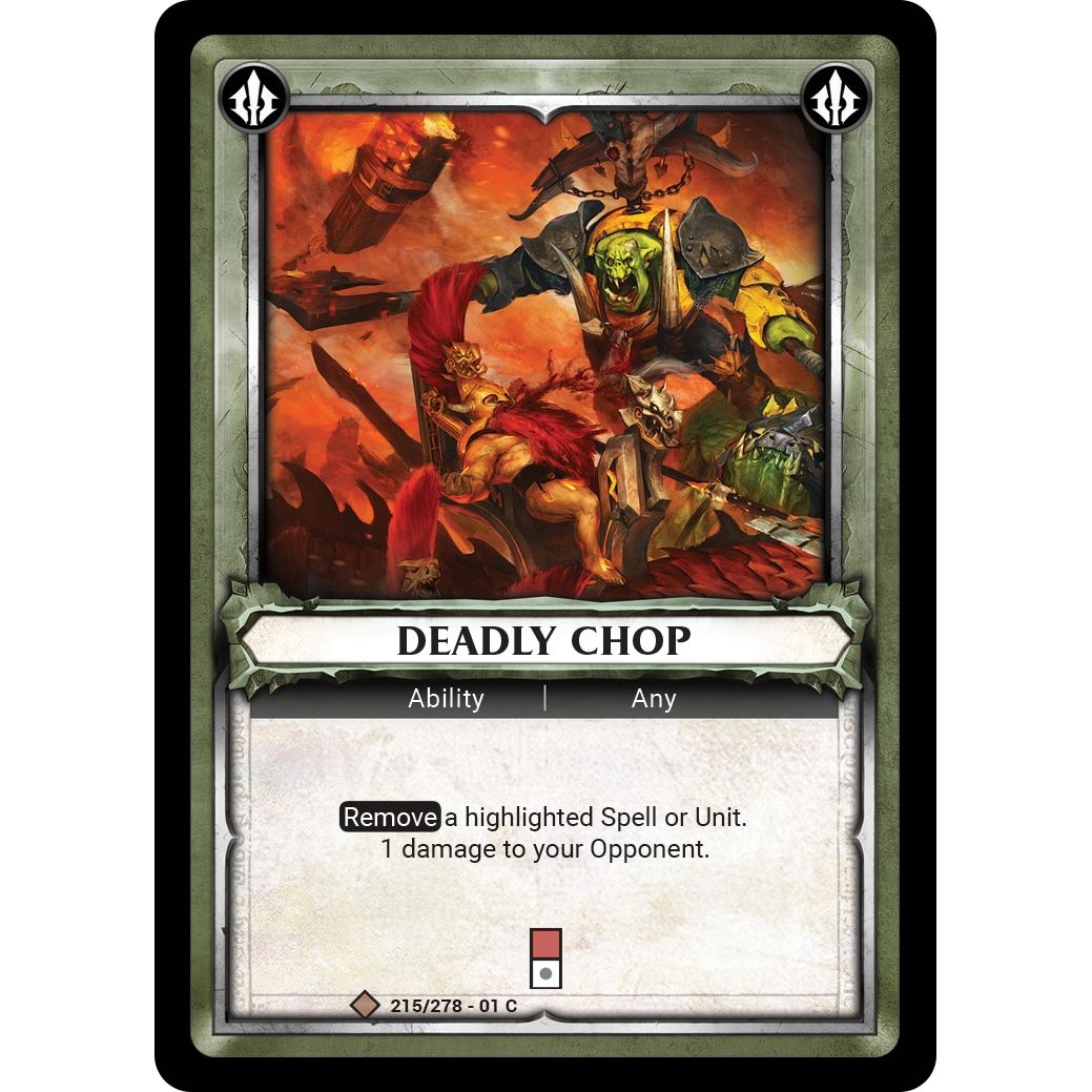 Image for Deadly Chop (Claimed) (215/278) (WHAOSC) - Warhammer Age of Sigmar Champions TCG