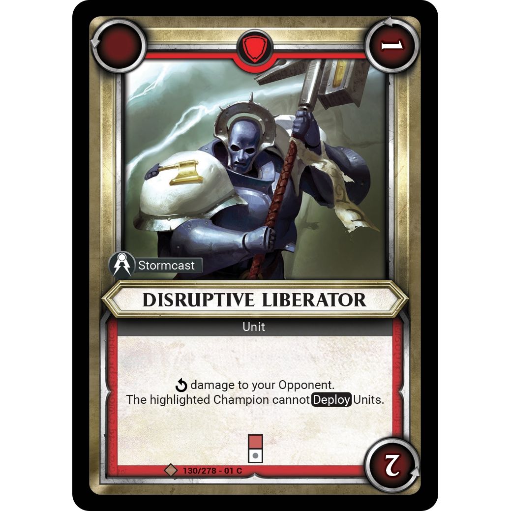Image for Disruptive Liberator (Unclaimed) (130/278) (WHAOSC) - Warhammer Age of Sigmar Champions TCG