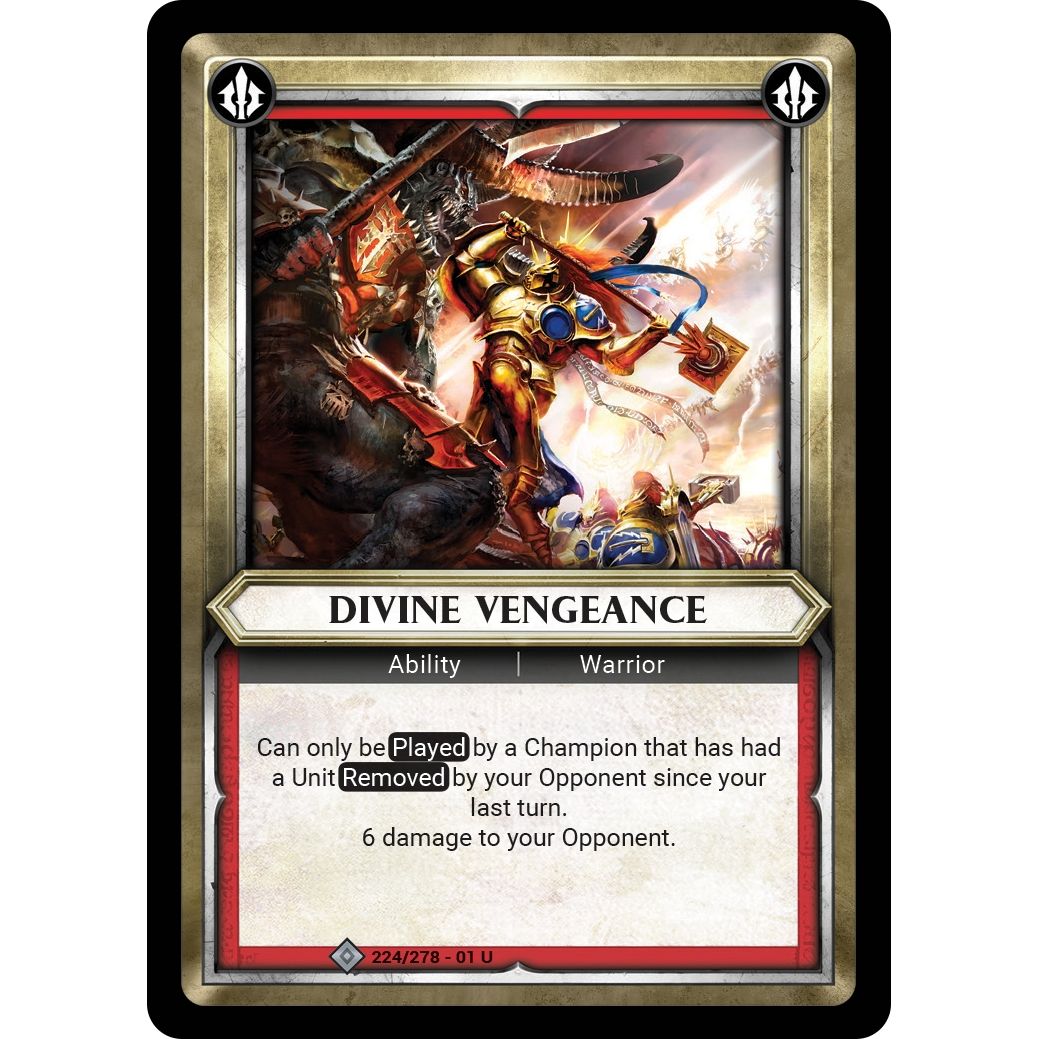 Image for Divine Vengeance (Unclaimed) (224/278) (WHAOSC) - Warhammer Age of Sigmar Champions TCG