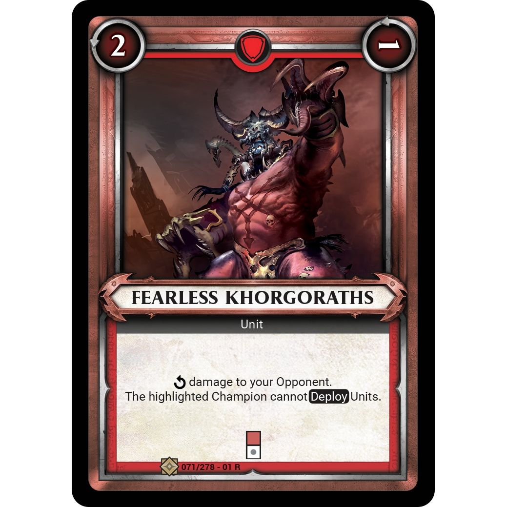 Image for Fearless Khorgoraths (Claimed) (071/278) (WHAOSC) - Warhammer Age of Sigmar Champions TCG