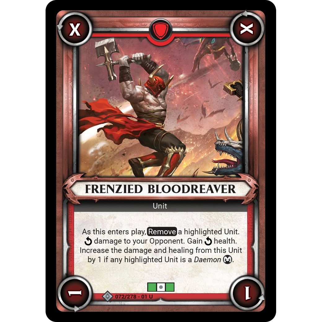 Image for Frenzied Bloodreaver (Unclaimed) (072/278) (WHAOSC) - Warhammer Age of Sigmar Champions TCG