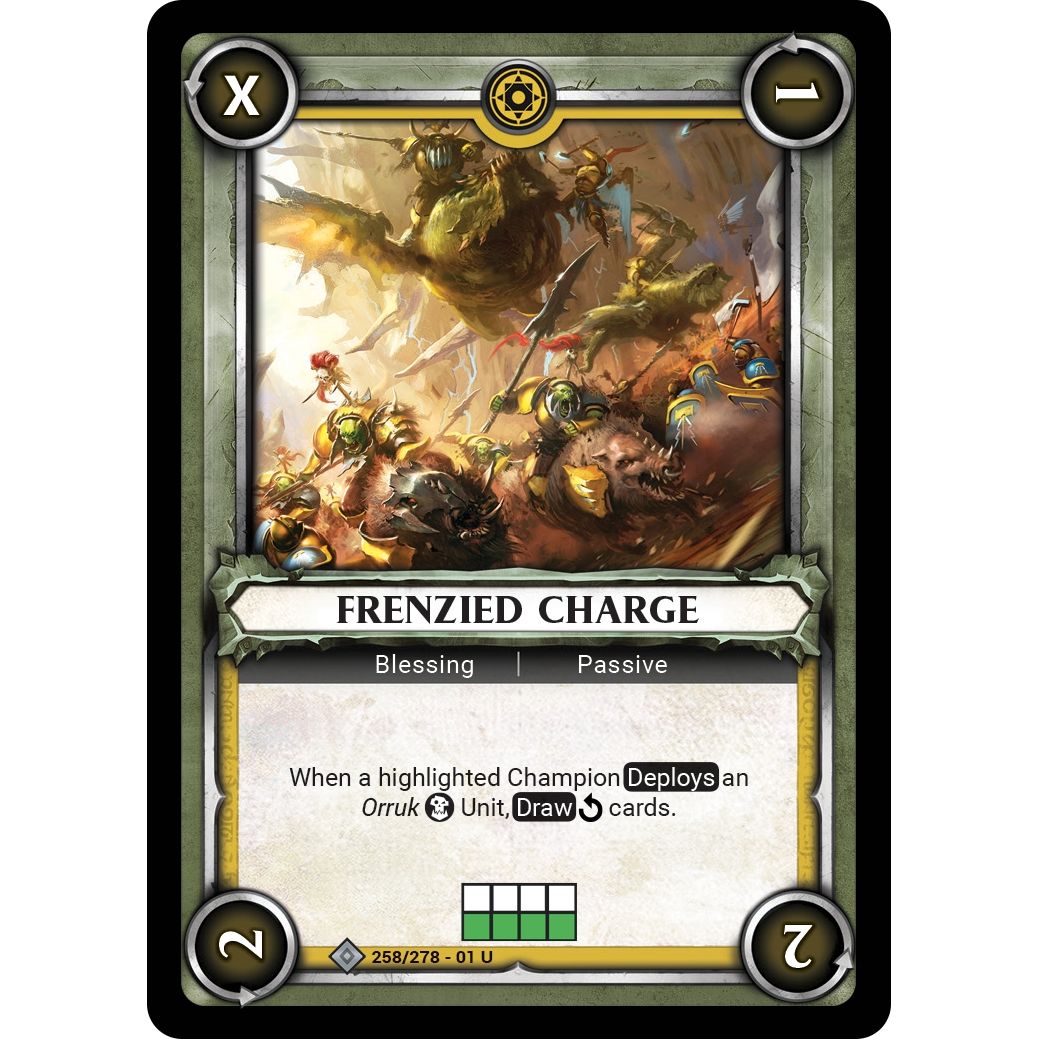 Image for Frenzied Charge (Unclaimed) (258/278) (WHAOSC) - Warhammer Age of Sigmar Champions TCG