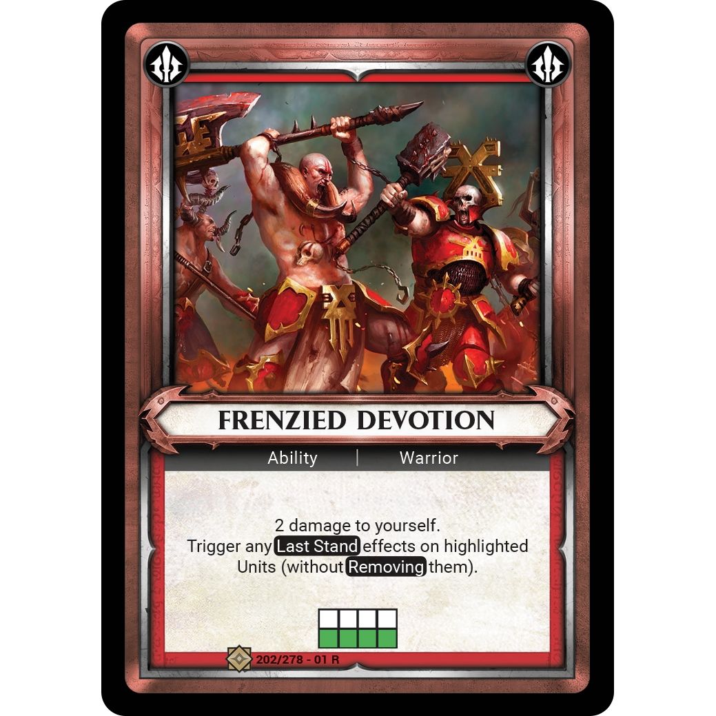 Image for Frenzied Devotion (Unclaimed) (202/278) (WHAOSC) - Warhammer Age of Sigmar Champions TCG