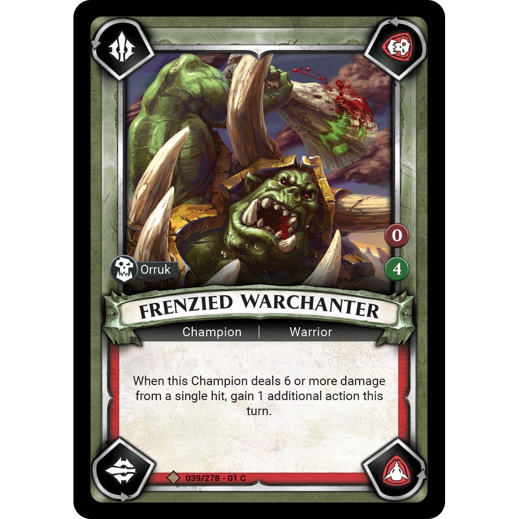 Image for Frenzied Warchanter (Claimed) (039/278) (WHAOSC) - Warhammer Age of Sigmar Champions TCG