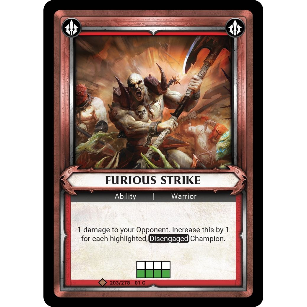 Image for Furious Strike (Claimed) (203/278) (WHAOSC) - Warhammer Age of Sigmar Champions TCG