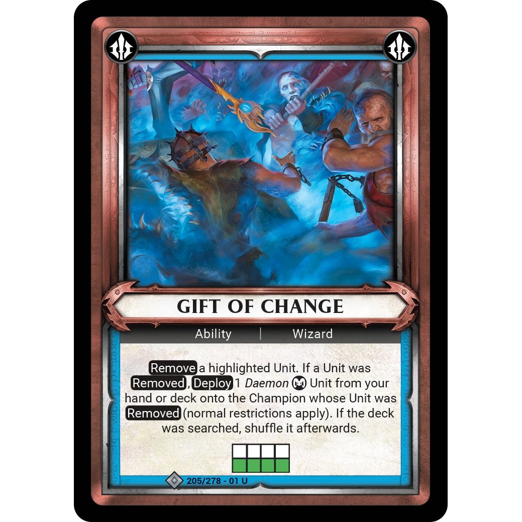 Image for Gift of Change (Unclaimed) (205/278) (WHAOSC) - Warhammer Age of Sigmar Champions TCG