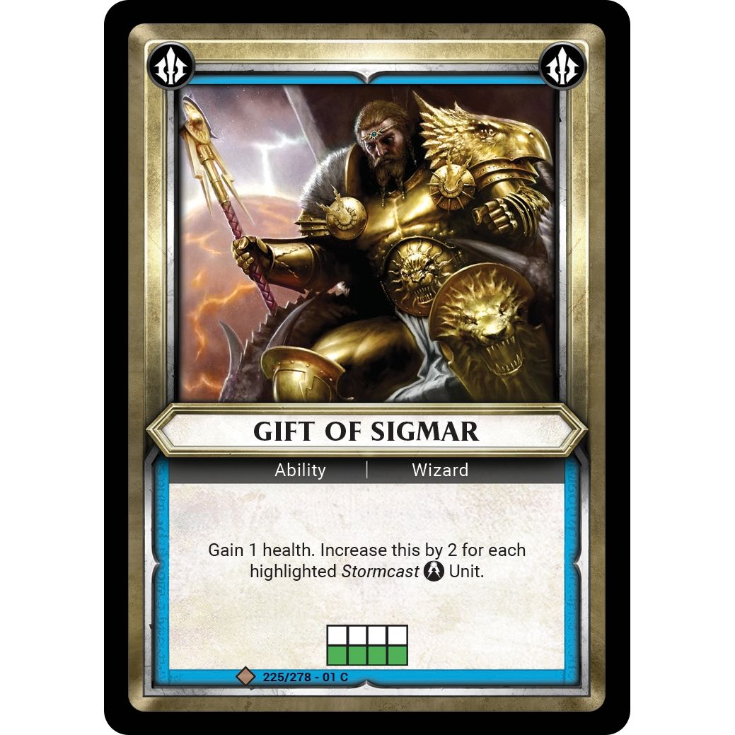 Image for Gift of Sigmar (Unclaimed) (225/278) (WHAOSC) - Warhammer Age of Sigmar Champions TCG
