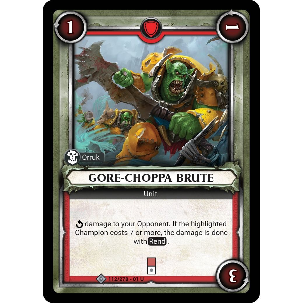 Image for Gore-Choppa Brute (Claimed) (112/278) (WHAOSC) - Warhammer Age of Sigmar Champions TCG