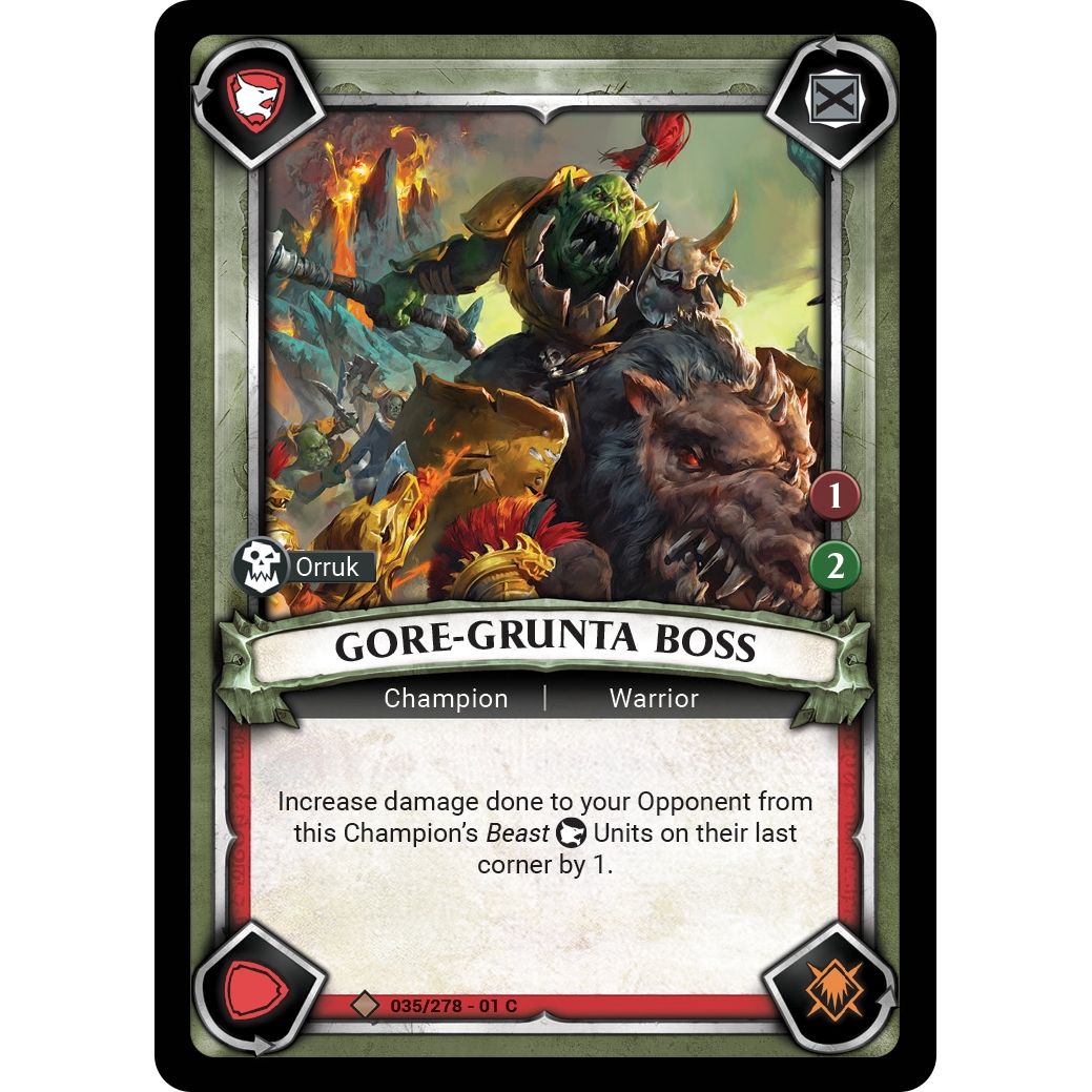 Image for Gore-Grunta Boss (Claimed) (035/278) (WHAOSC) - Warhammer Age of Sigmar Champions TCG