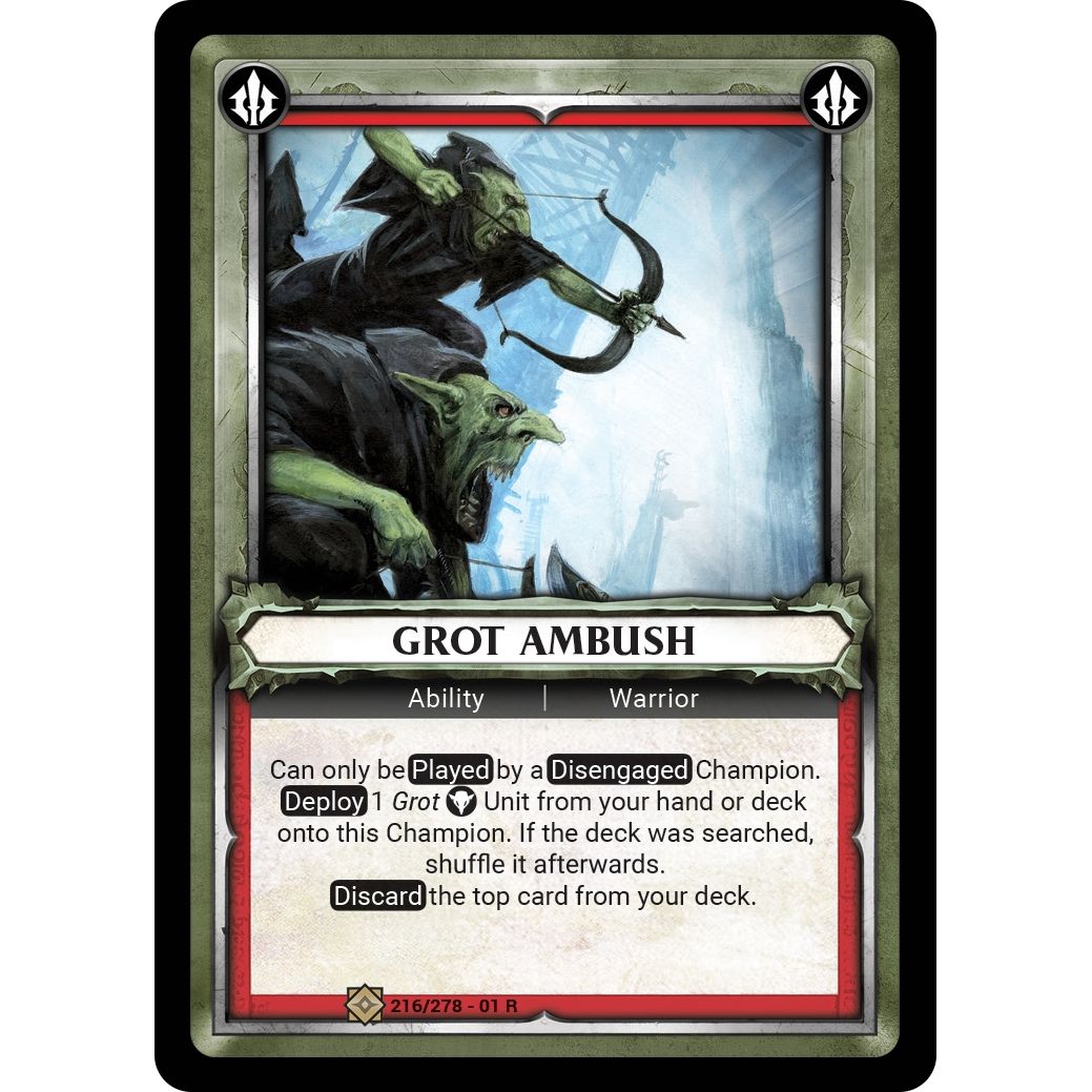 Image for Grot Ambush (Unclaimed) (216/278) (WHAOSC) - Warhammer Age of Sigmar Champions TCG