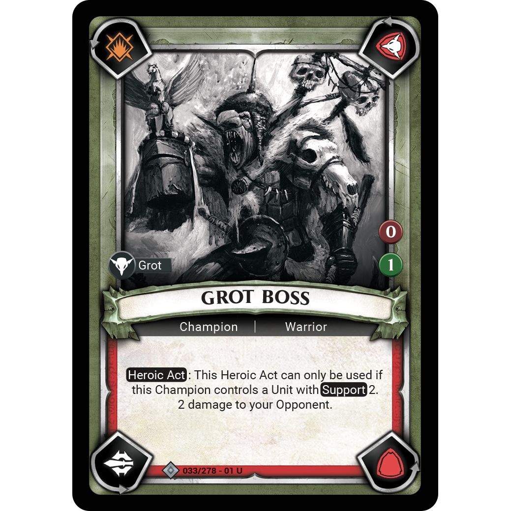 Image for Grot Boss (Claimed) (033/278) (WHAOSC) - Warhammer Age of Sigmar Champions TCG