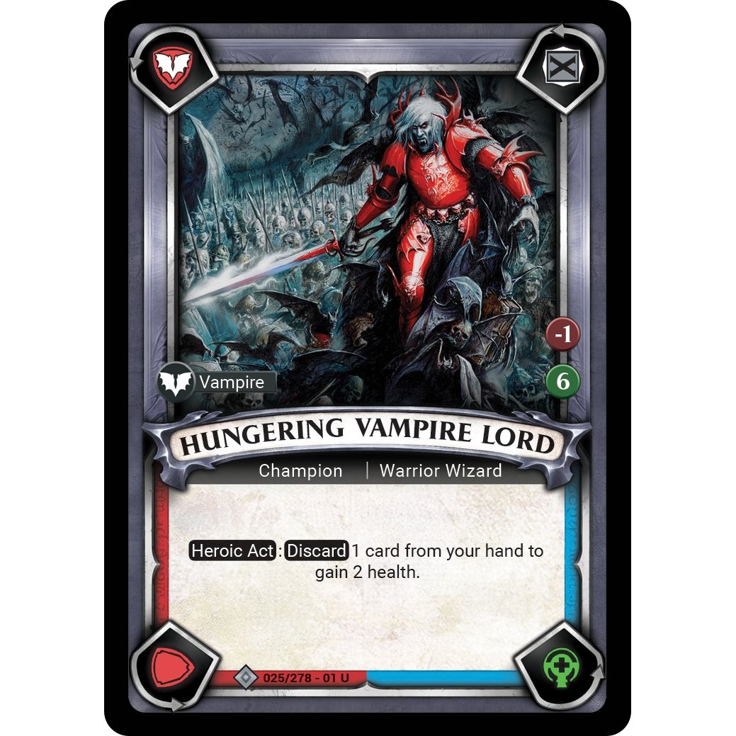 Image for Hungering Vampire Lord (Claimed) (025/278) (WHAOSC) - Warhammer Age of Sigmar Champions TCG