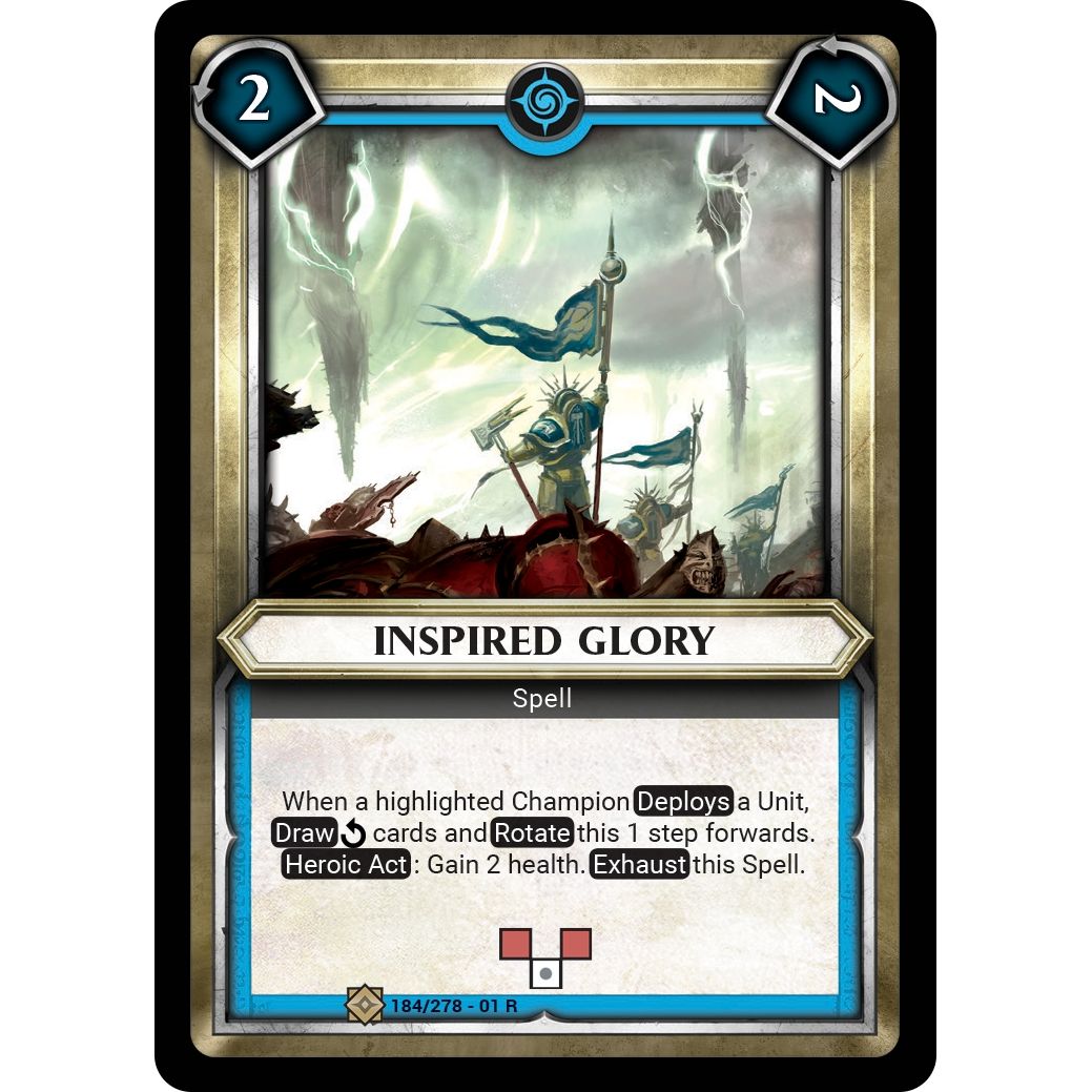 Image for Inspired Glory (Unclaimed) (184/278) (WHAOSC) - Warhammer Age of Sigmar Champions TCG