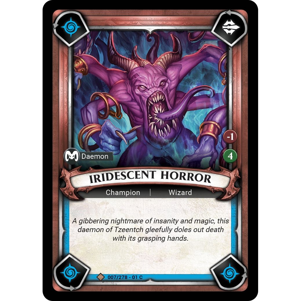 Image for Iridescent Horror (Unclaimed) (007/278) (WHAOSC) - Warhammer Age of Sigmar Champions TCG