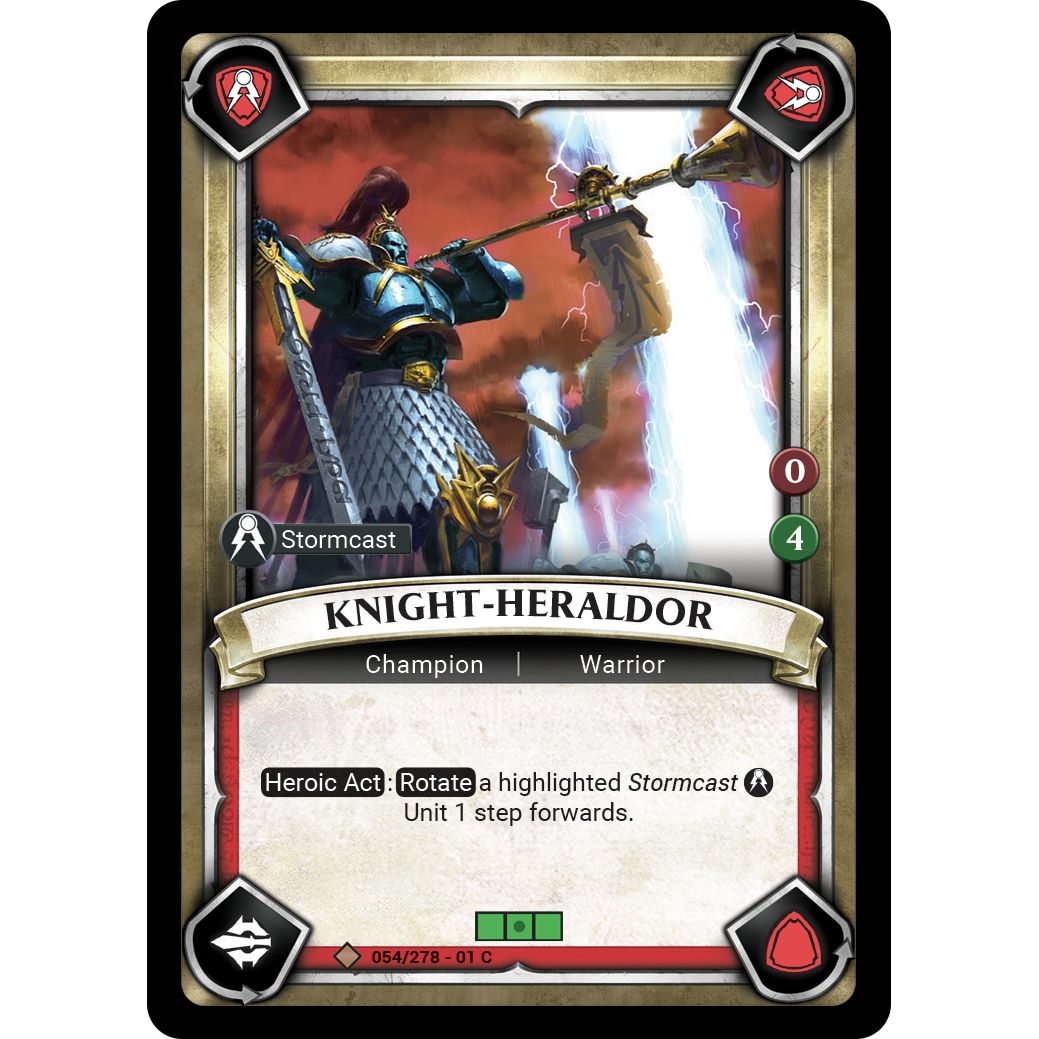 Image for Knight-Heraldor (Claimed) (054/278) (WHAOSC) - Warhammer Age of Sigmar Champions TCG
