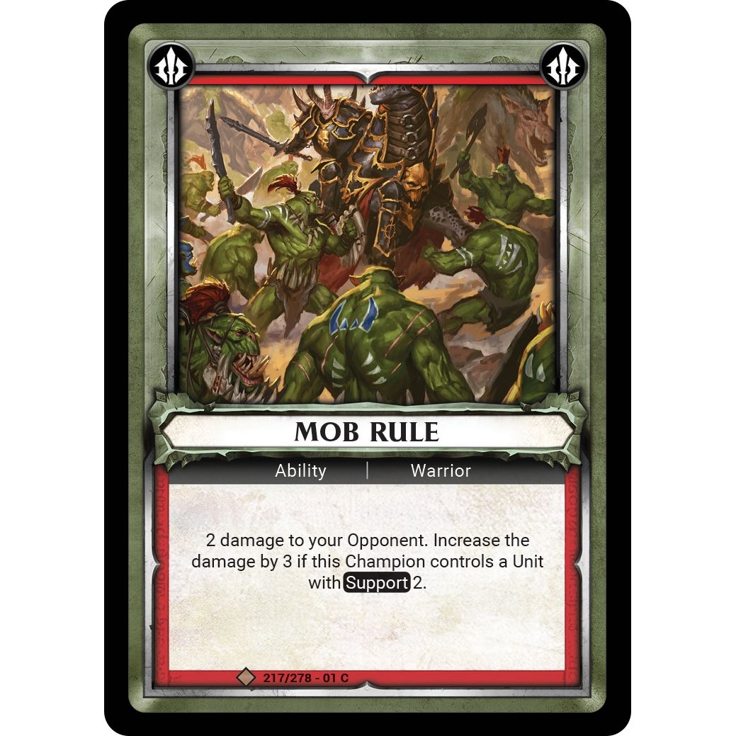Image for Mob Rule (Claimed) (217/278) (WHAOSC) - Warhammer Age of Sigmar Champions TCG