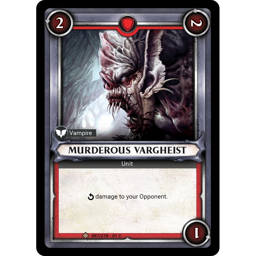 Image for Murderous Vargheist (Unclaimed) (097/278) (WHAOSC) - Warhammer Age of Sigmar Champions TCG