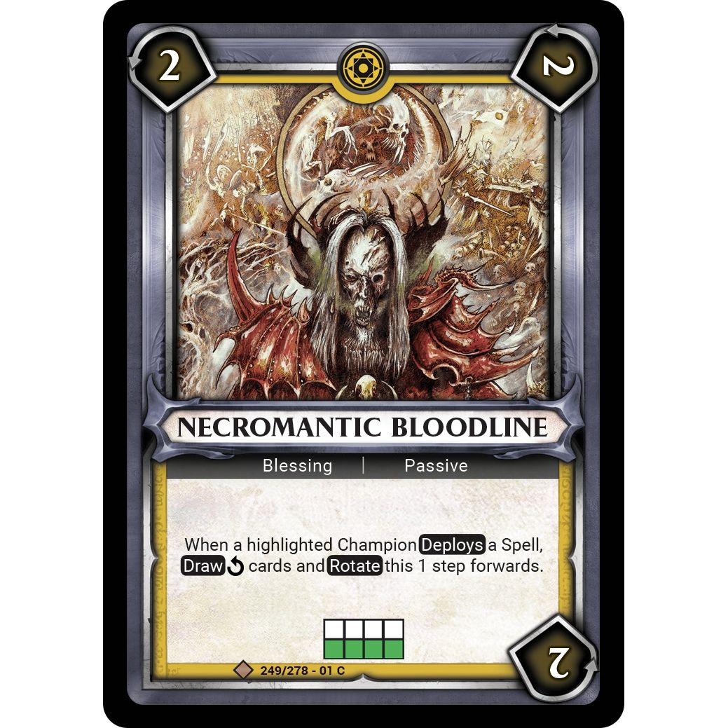 Image for Necromantic Bloodline (Unclaimed) (249/278) (WHAOSC) - Warhammer Age of Sigmar Champions TCG