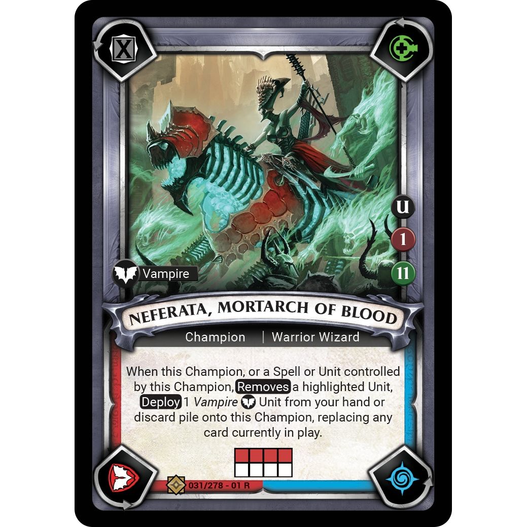 Image for Neferata, Mortarch of Blood (Claimed) (031/278) (WHAOSC) - Warhammer Age of Sigmar Champions TCG