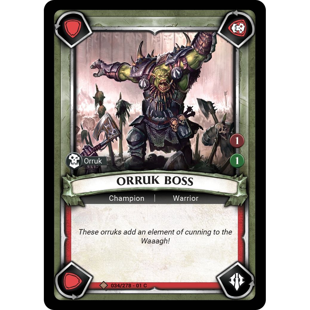 Image for Orruk Boss (Claimed) (034/278) (WHAOSC) - Warhammer Age of Sigmar Champions TCG