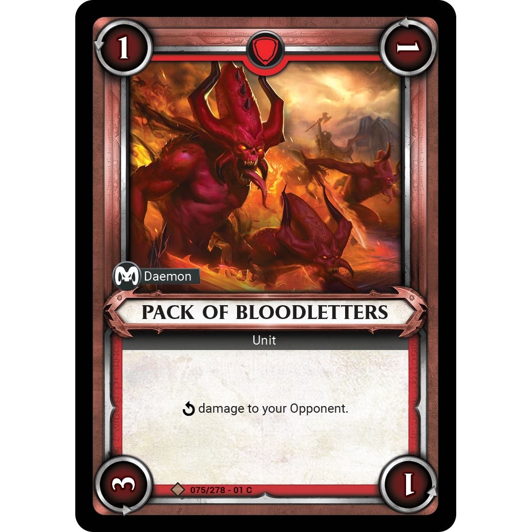 Image for Pack of Bloodletters (Claimed) (075/278) (WHAOSC) - Warhammer Age of Sigmar Champions TCG
