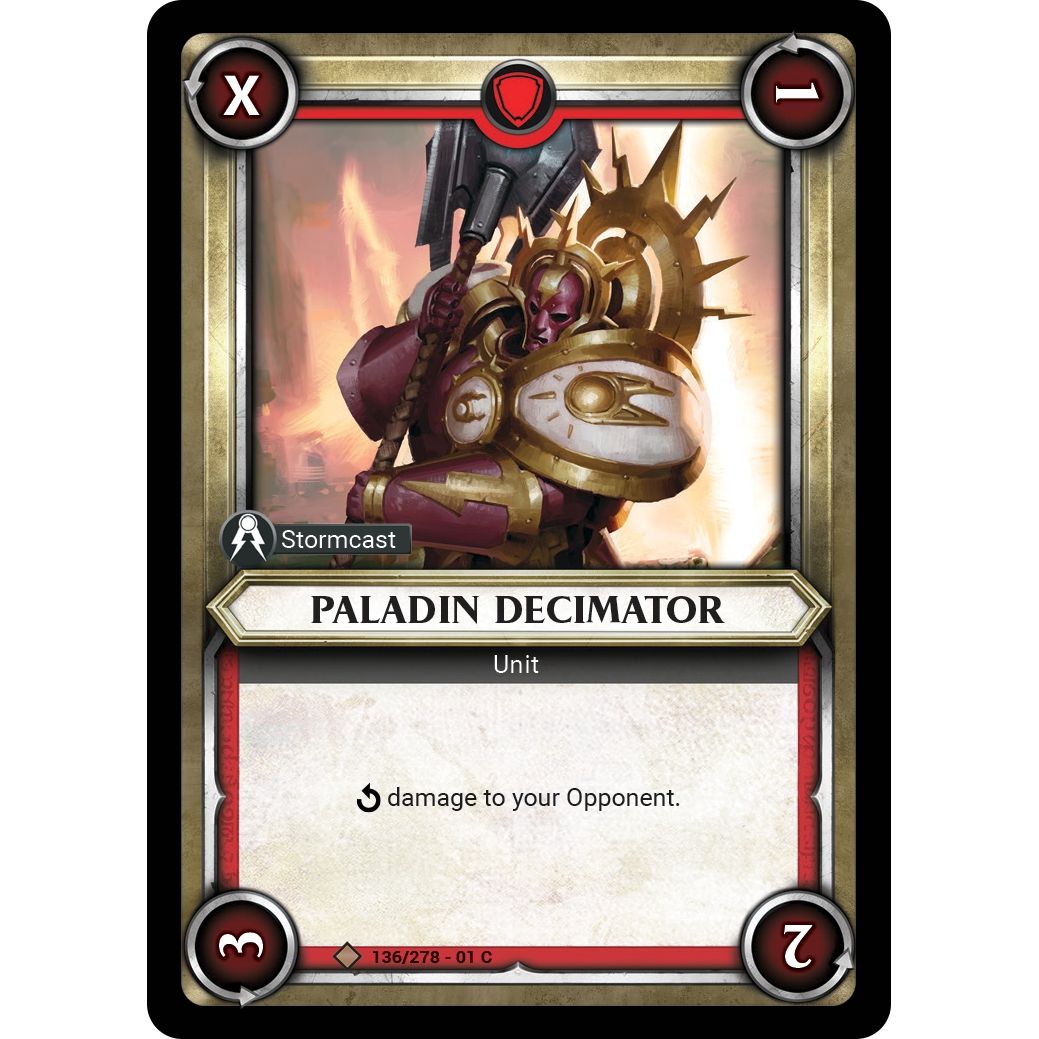 Image for Paladin Decimator (Claimed) (136/278) (WHAOSC) - Warhammer Age of Sigmar Champions TCG