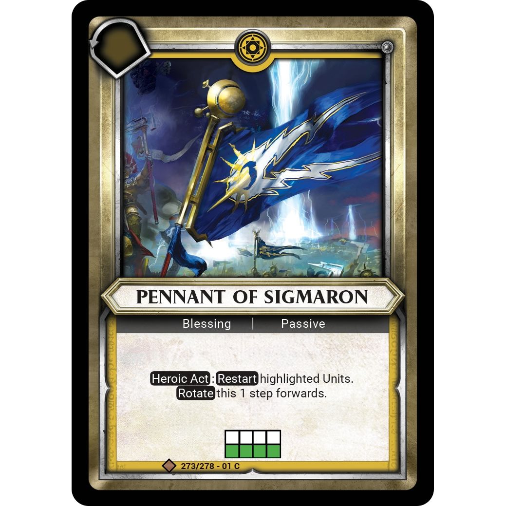 Image for Pennant of Sigmaron (Claimed) (273/278) (WHAOSC) - Warhammer Age of Sigmar Champions TCG