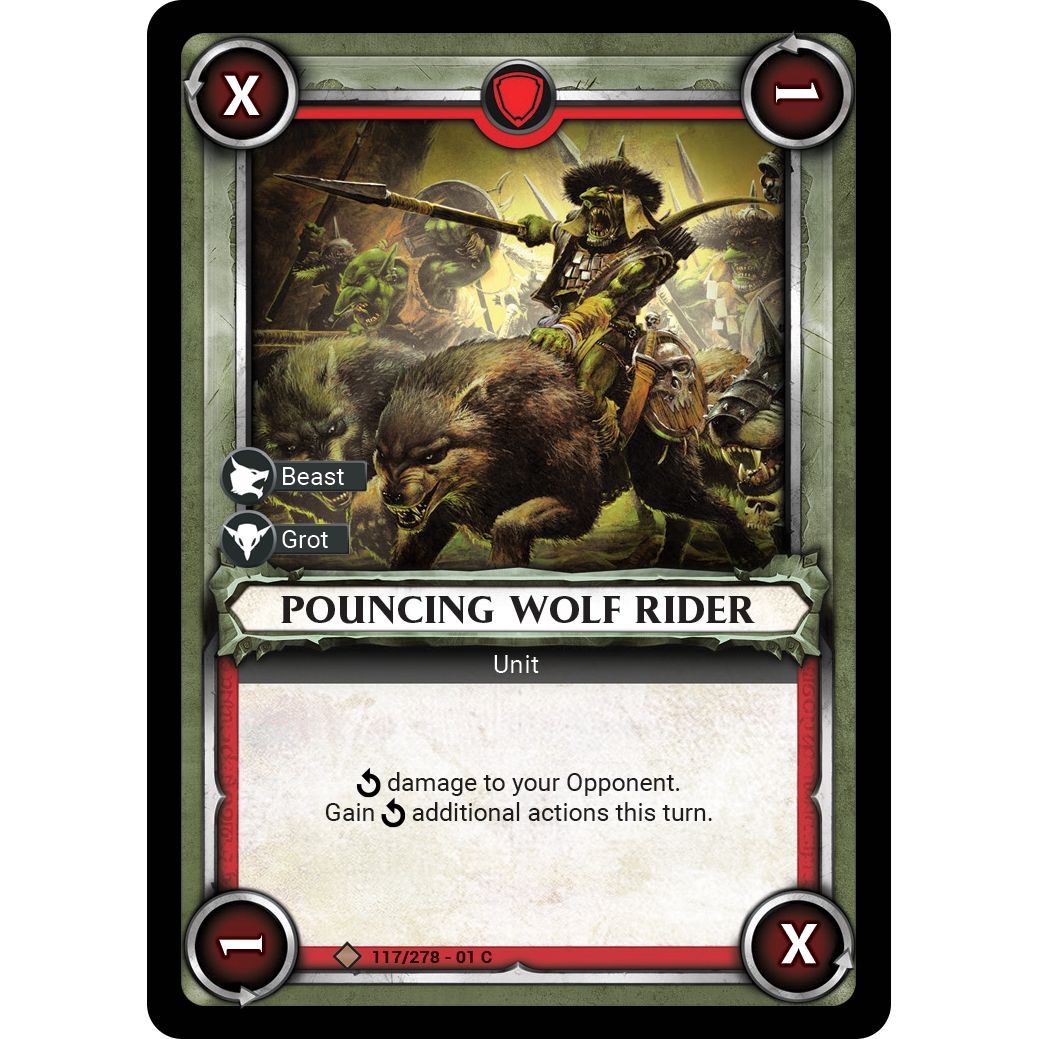 Image for Pouncing Wolf Rider (Unclaimed) (117/278) (WHAOSC) - Warhammer Age of Sigmar Champions TCG