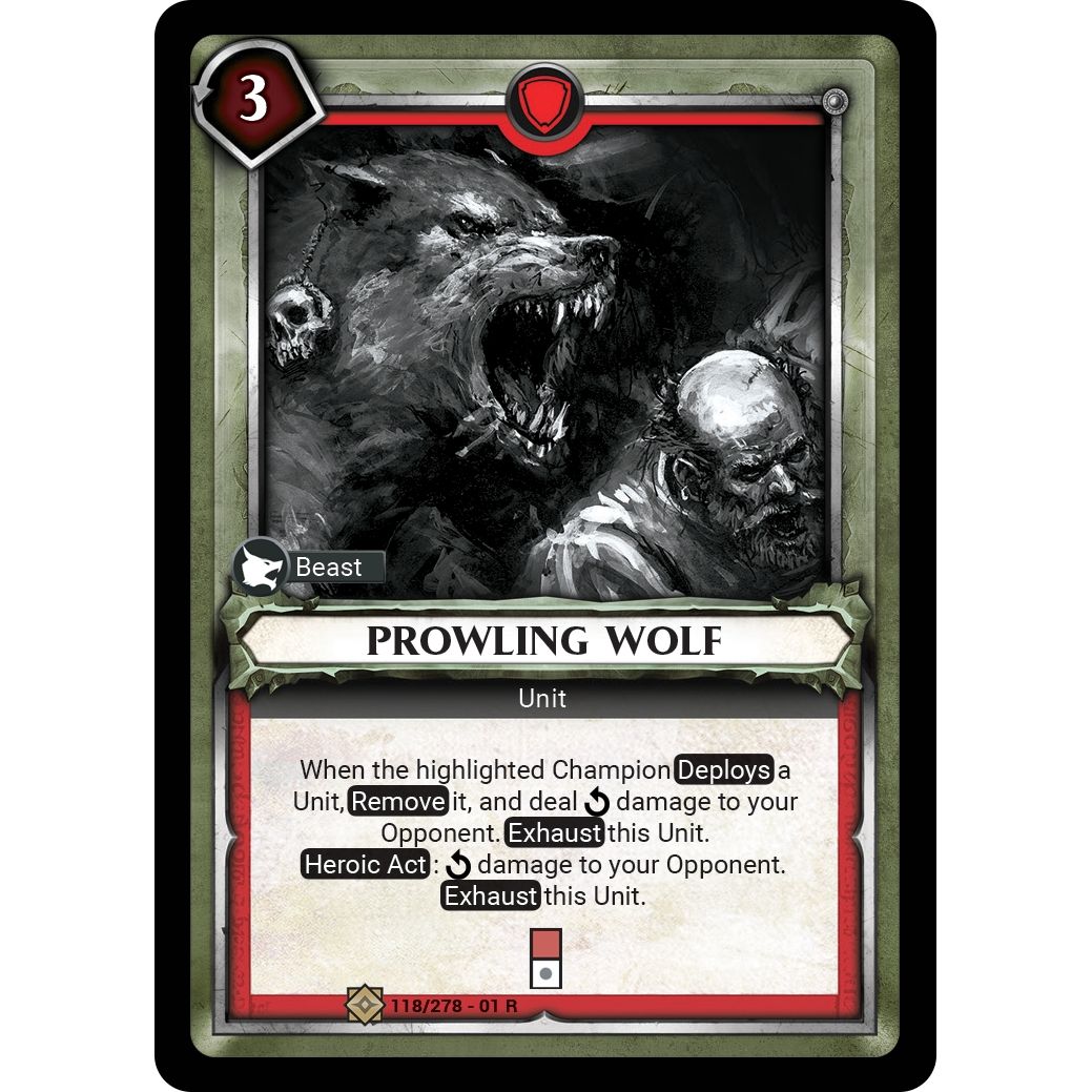 Image for Prowling Wolf (Claimed) (118/278) (WHAOSC) - Warhammer Age of Sigmar Champions TCG