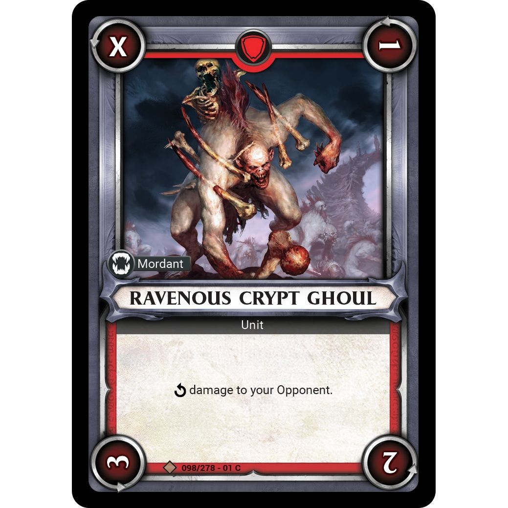 Image for Ravenous Crypt Ghoul (Claimed) (098/278) (WHAOSC) - Warhammer Age of Sigmar Champions TCG
