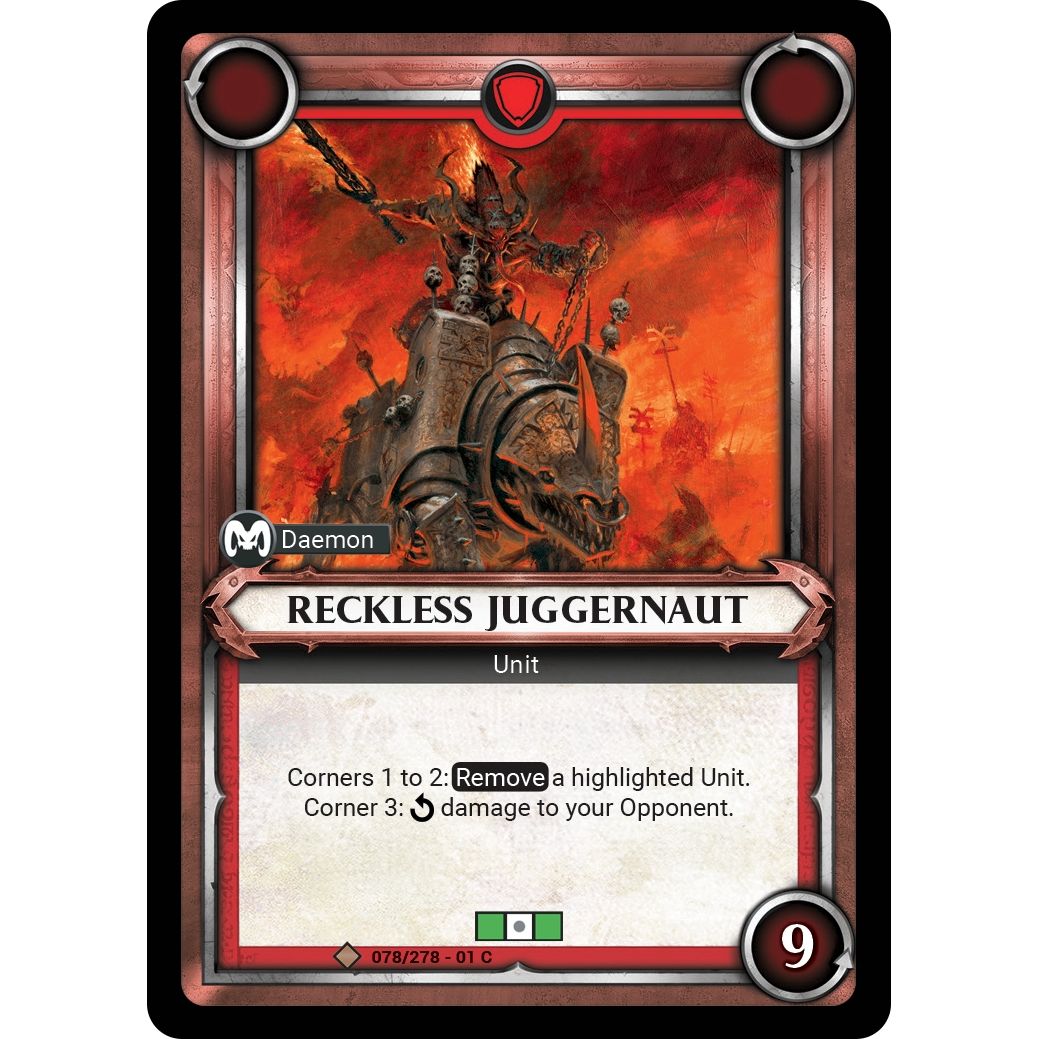 Image for Reckless Juggernaut (Claimed) (078/278) (WHAOSC) - Warhammer Age of Sigmar Champions TCG