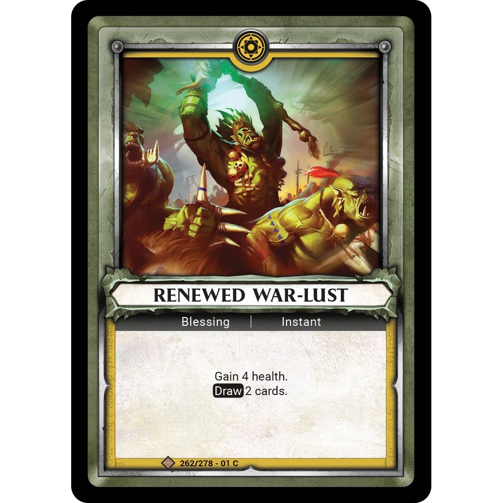 Image for Renewed War-Lust (Unclaimed) (262/278) (WHAOSC) - Warhammer Age of Sigmar Champions TCG