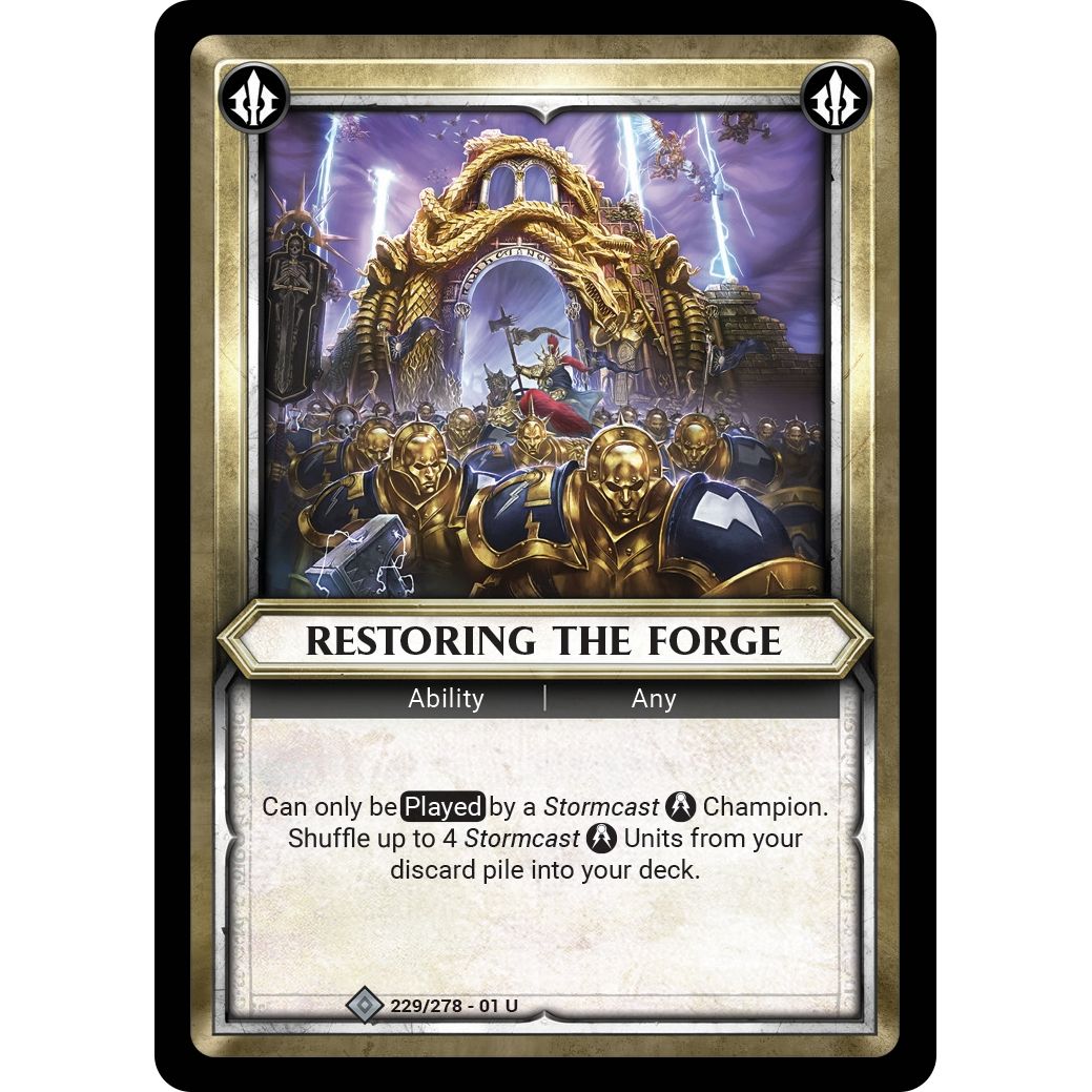 Image for Restoring the Forge (Claimed) (229/278) (WHAOSC) - Warhammer Age of Sigmar Champions TCG