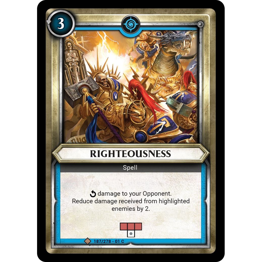 Image for Righteousness (Unclaimed) (187/278) (WHAOSC) - Warhammer Age of Sigmar Champions TCG