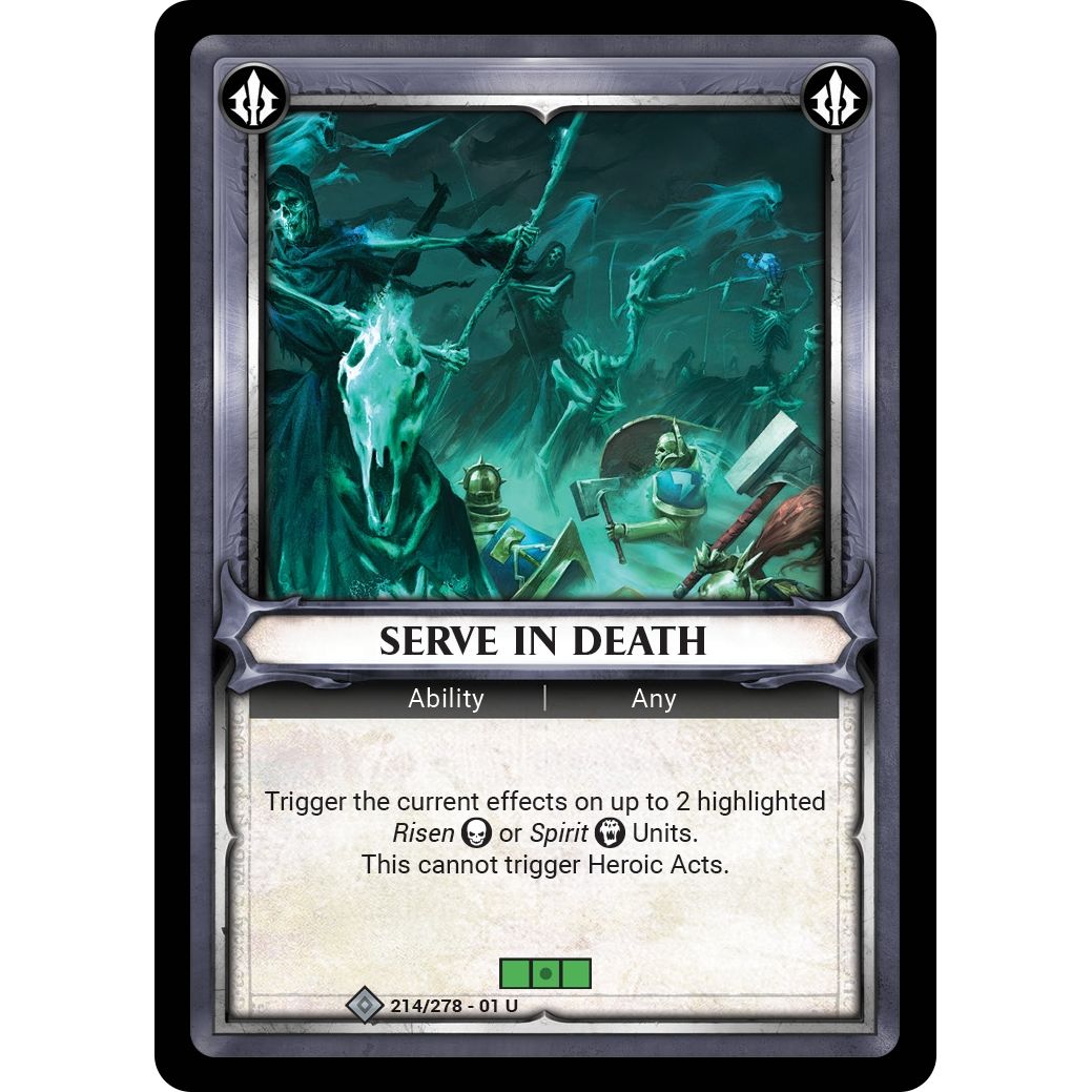Image for Serve in Death (Unclaimed) (214/278) (WHAOSC) - Warhammer Age of Sigmar Champions TCG