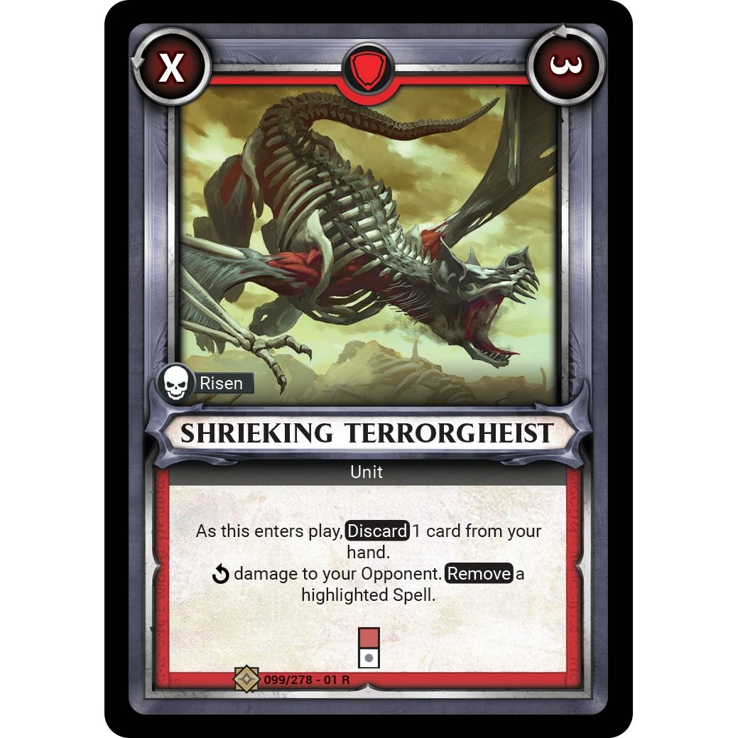 Image for Shrieking Terrorgheist (Unclaimed) (099/278) (WHAOSC) - Warhammer Age of Sigmar Champions TCG