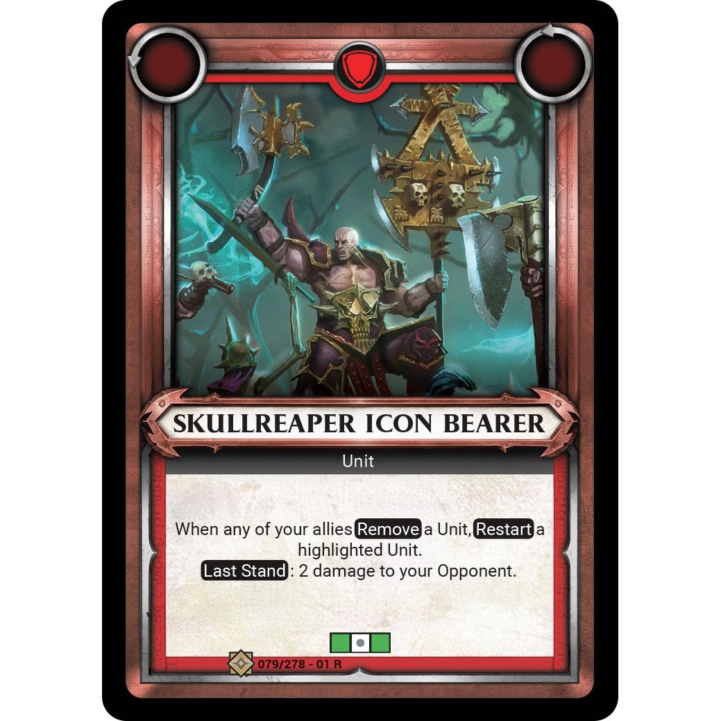 Image for Skullreaper Icon Bearer (Claimed) (079/278) (WHAOSC) - Warhammer Age of Sigmar Champions TCG