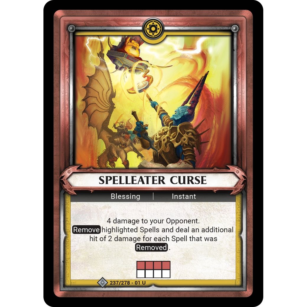 Image for Spelleater Curse (Claimed) (237/278) (WHAOSC) - Warhammer Age of Sigmar Champions TCG