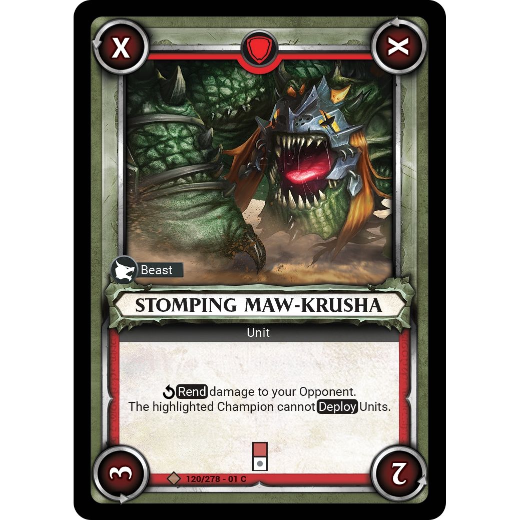 Image for Stomping Maw-Krusha (Claimed) (120/278) (WHAOSC) - Warhammer Age of Sigmar Champions TCG