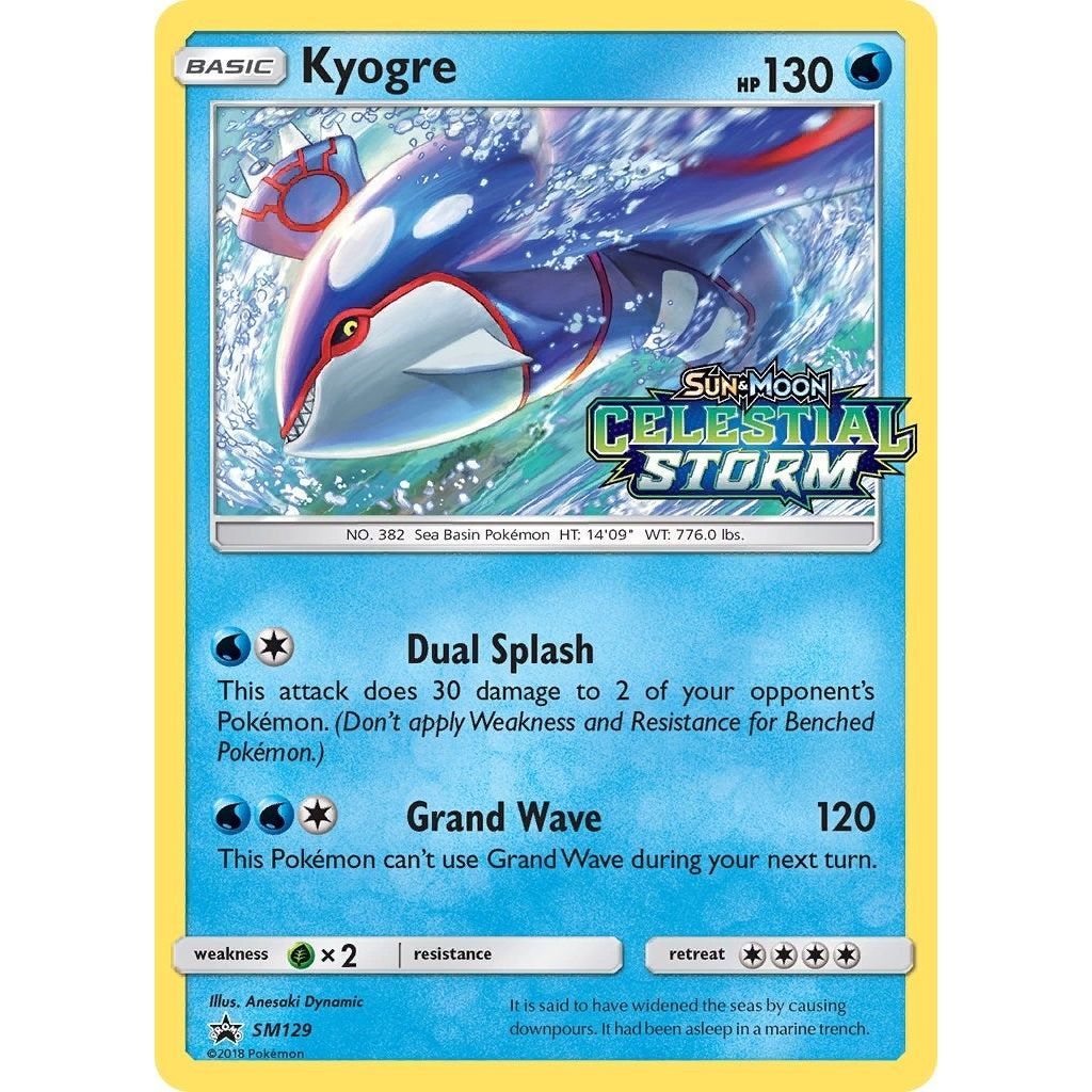 Image for Kyogre - SM129 (Prerelease) (SM129) (SMP) - Pokemon